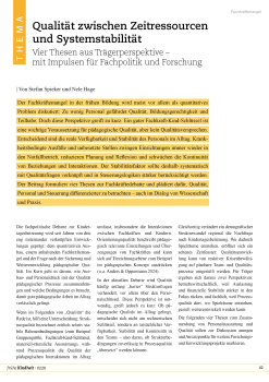 Qualität zwischen Zeitressourcen und Systemstabilität